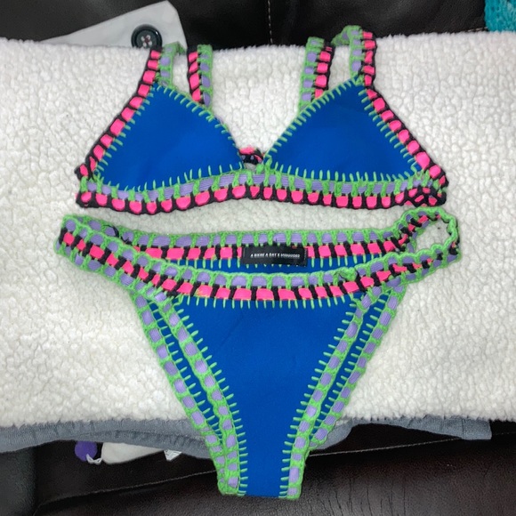 Missguided Other - A bikini a day x Missguided . Neoprene with colored elastic bands. Size XS